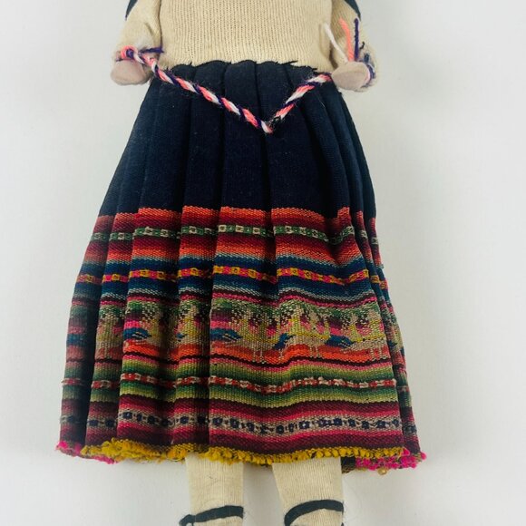 Handcrafted Handmade Cloth Doll With Traditional Attire & Baby Accessory - Picture 4 of 7